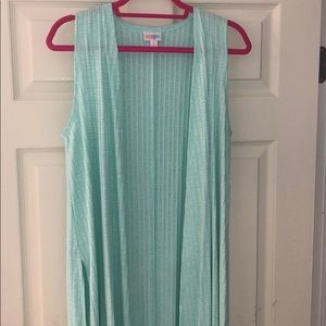 Small aqua blue ribbed stretchy joy